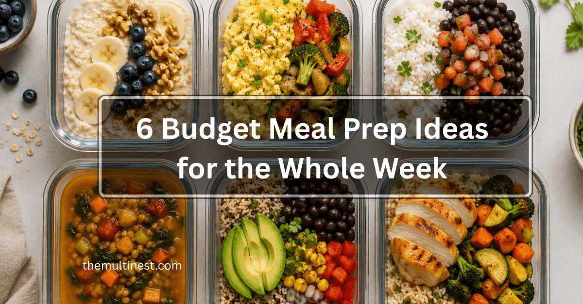 6 Budget Meal Prep Ideas for the Whole Week